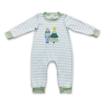 Appliqué Christmas Tree & Nutcracker Romper